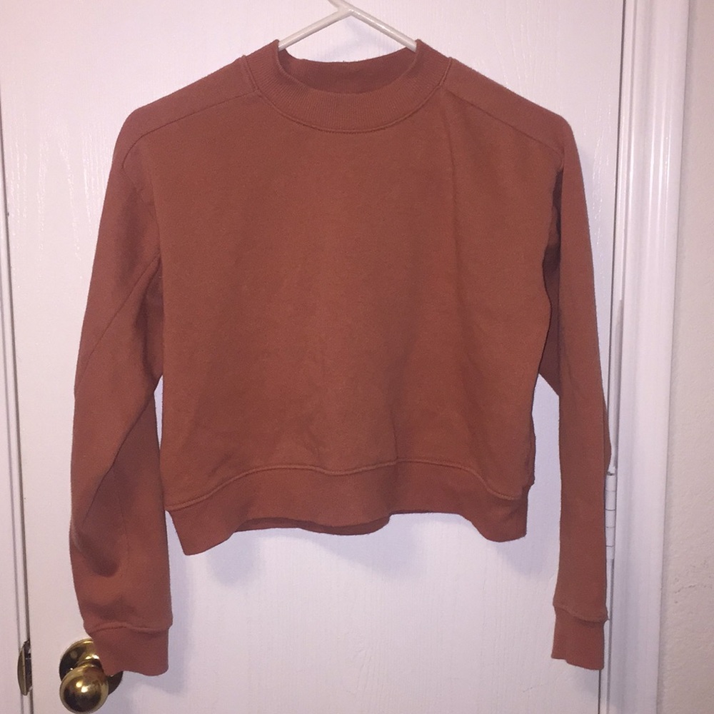 Pink cropped sweater